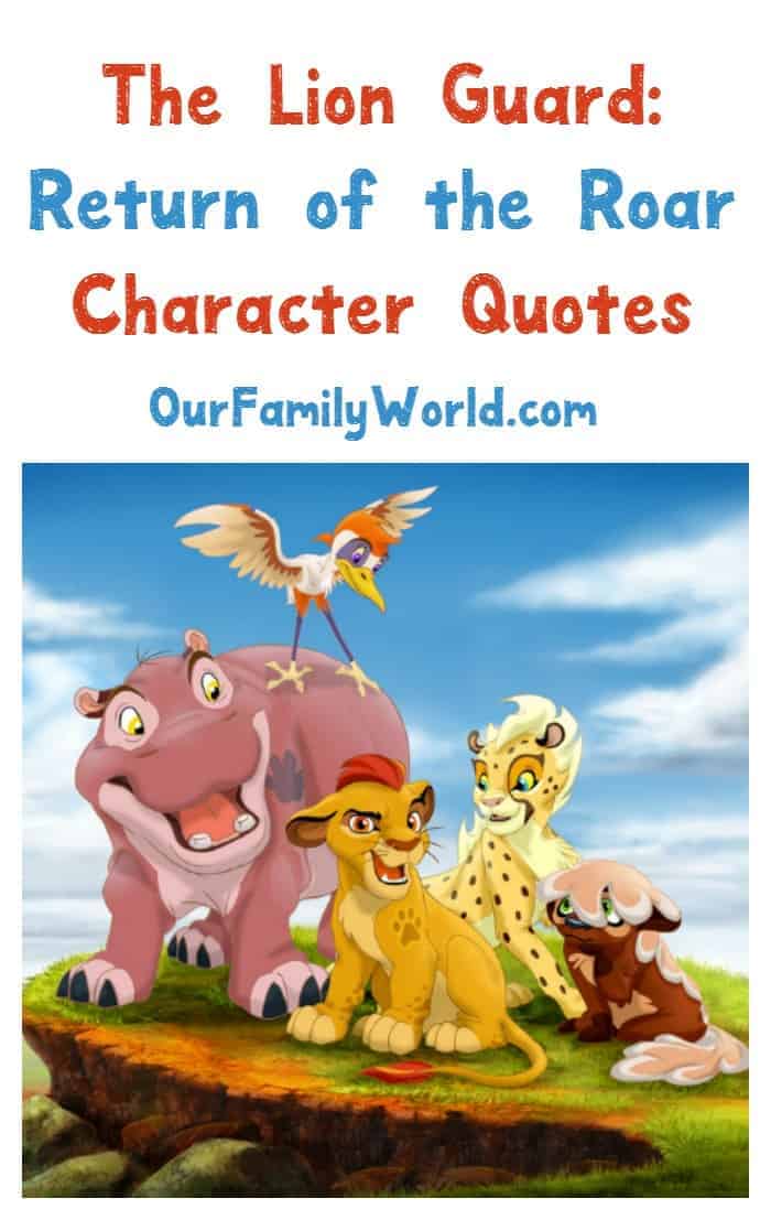 The Lion Guard Return of the Roar DVD Release & Movie Quotes