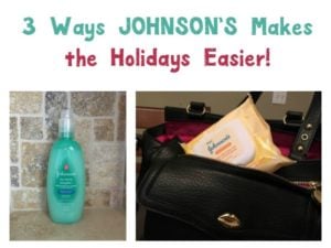 Planning on traveling with the kids this season? Check out three ways JOHNSON’S® baby products make the holidays easier for my family!