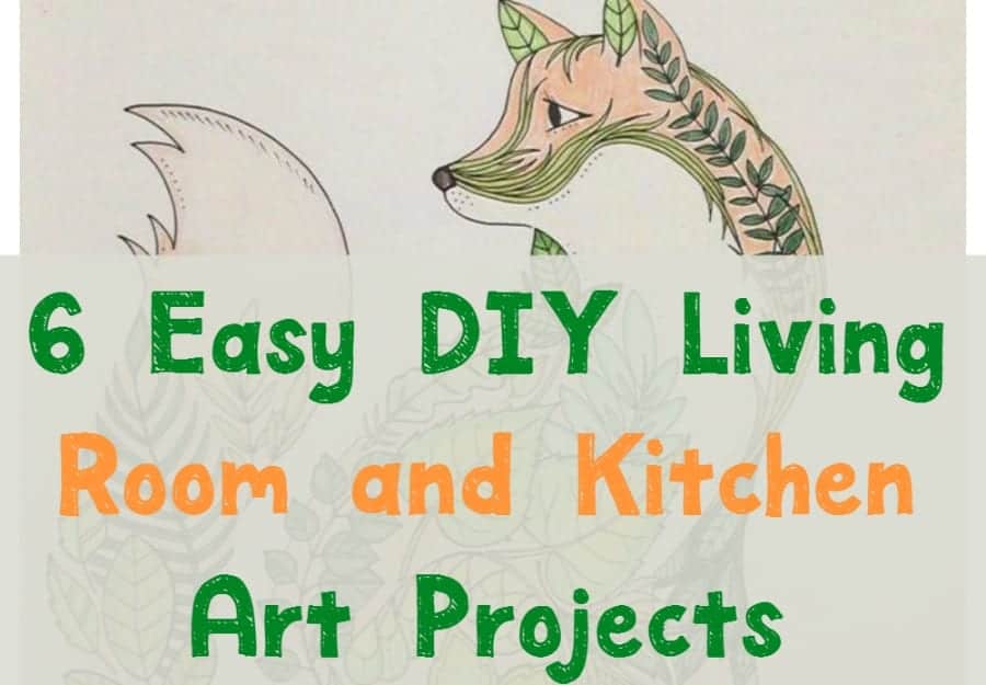 These living room and kitchen DIY art ideas are perfect for decorating your home on a budget! Check them out!