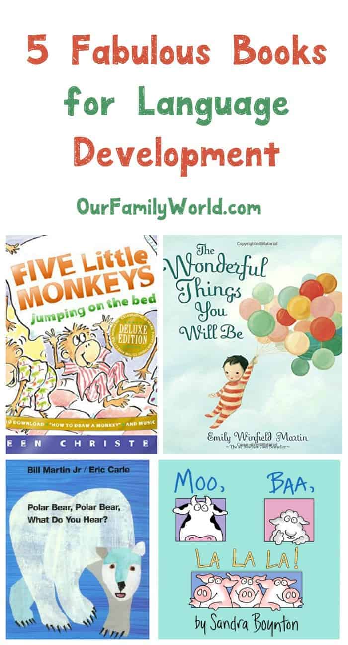 Give your toddler a boost in the speech department with these five fabulous books for language development! Check them out! 