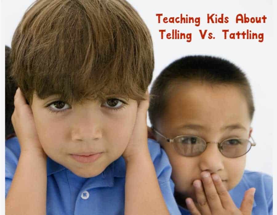 Amazing resource for teaching kids the difference between telling or tattling to try right now! Take a look.