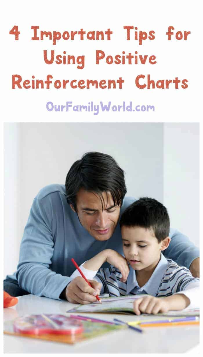 Positive reinforcement charts for kids are a fabulous parenting tool when you use them right! Check out four tips to get the most out of them! 