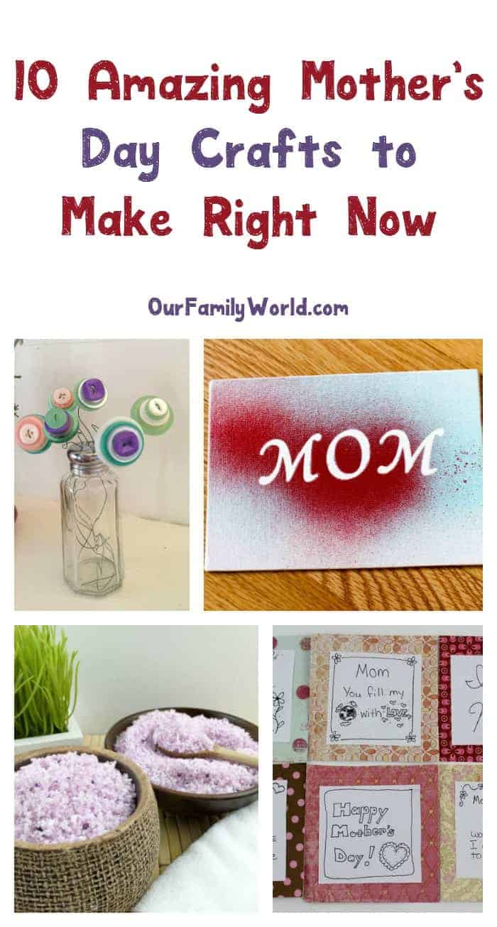 Let kids make a meaningful gift that mom will treasure forever with these five easy Mother’s Day crafts! Check them out and make them right now! 
