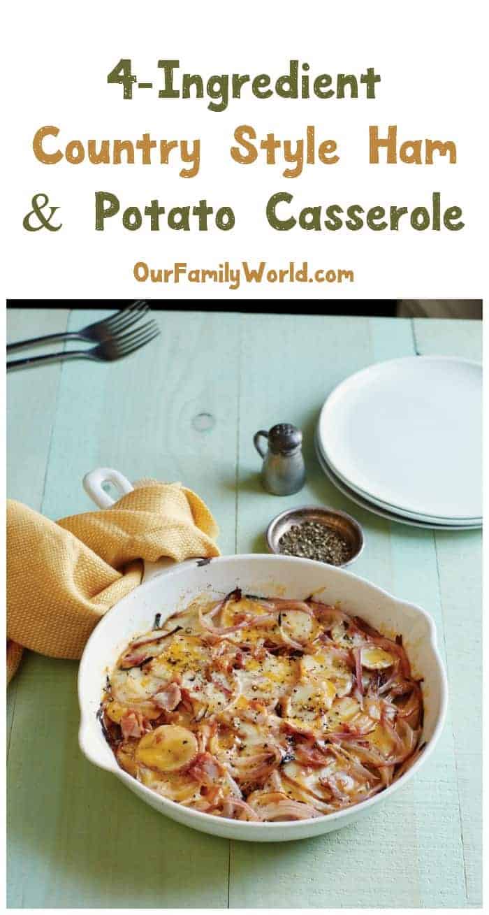 Make delicious and healthy meals, like this ham & potato casserole with just 4 ingredients thanks to The 4-Ingredient Diabetic Cookbook! Check it out! 