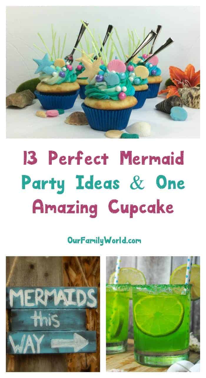 Looking for the perfect birthday party idea for little girls? Check out all the must-haves for the ultimate mermaid party, including a delicious mermaid cupcake recipe! 
