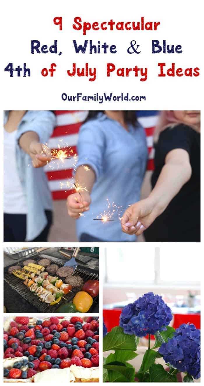Throw the best bash of the summer with our red, white and blue 4th of July party ideas to really wow your guests! Check them out!
