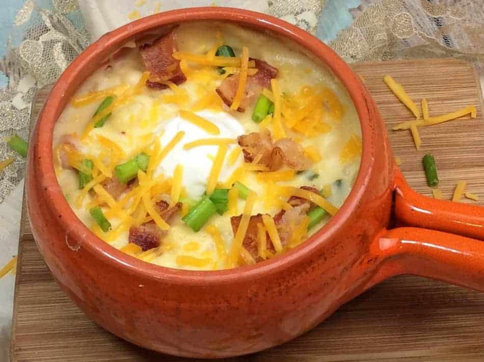 Yum! This loaded baked potato soup really hits the spot on a cold winter’s night! Grab the recipe and give it a try! Make an extra batch to freeze for busy days!