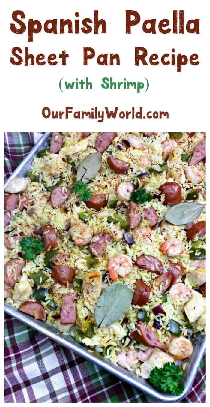 Want to try Spain's most famous dish, but not sure how to prepare it? We've got a delicious sheet pan Spanish Paella recipe that's easy enough to make for a mid-week family meal, yet elegant enough for your upscale dinner parties! Read on to check it out!