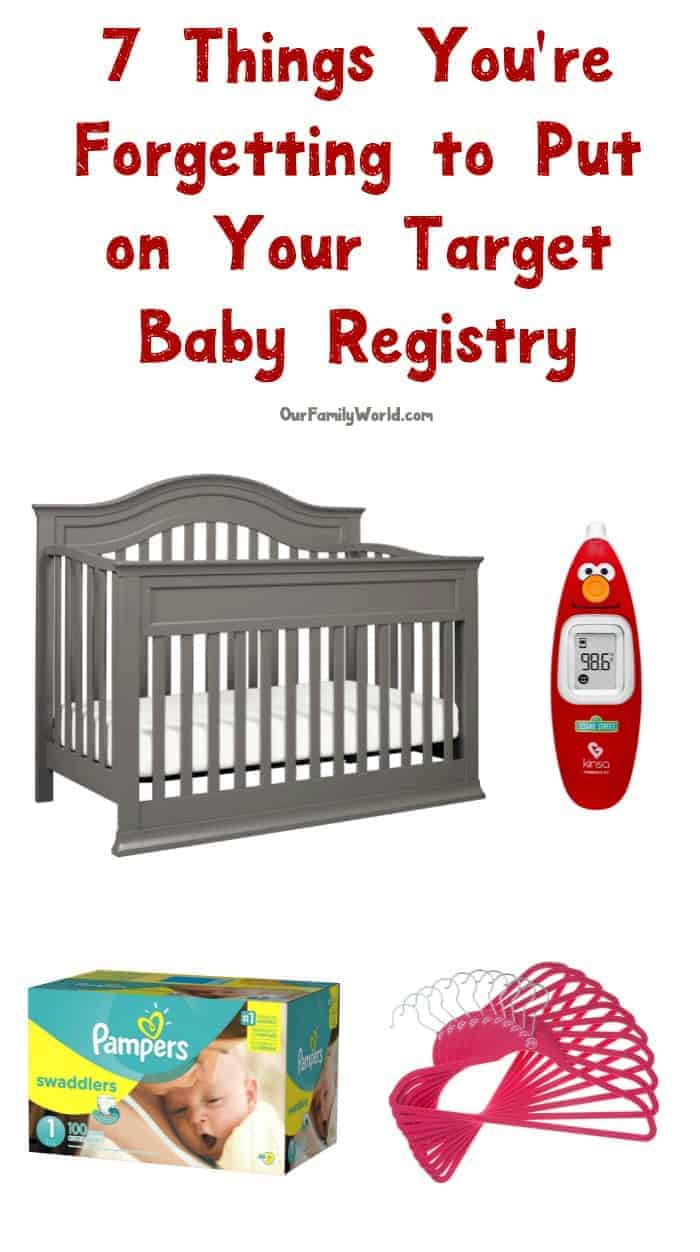 Setting up your Target Baby Registry? I bet you're forgetting to add these things! Check them out! 
