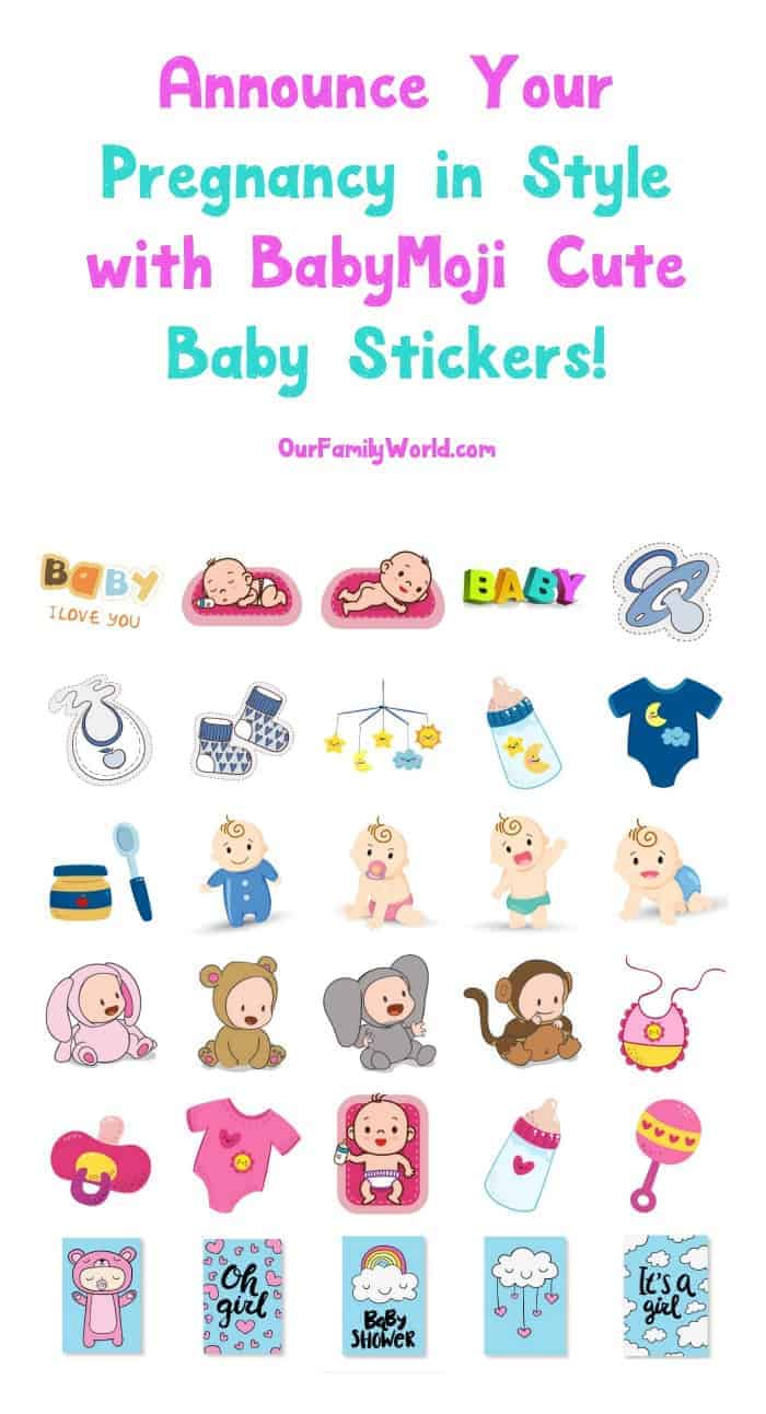 Looking for a fun way to announce your pregnancy through iMessage without just saying "hey, I'm pregnant"? You have to check out BabyMoji, the cutest baby stickers! 