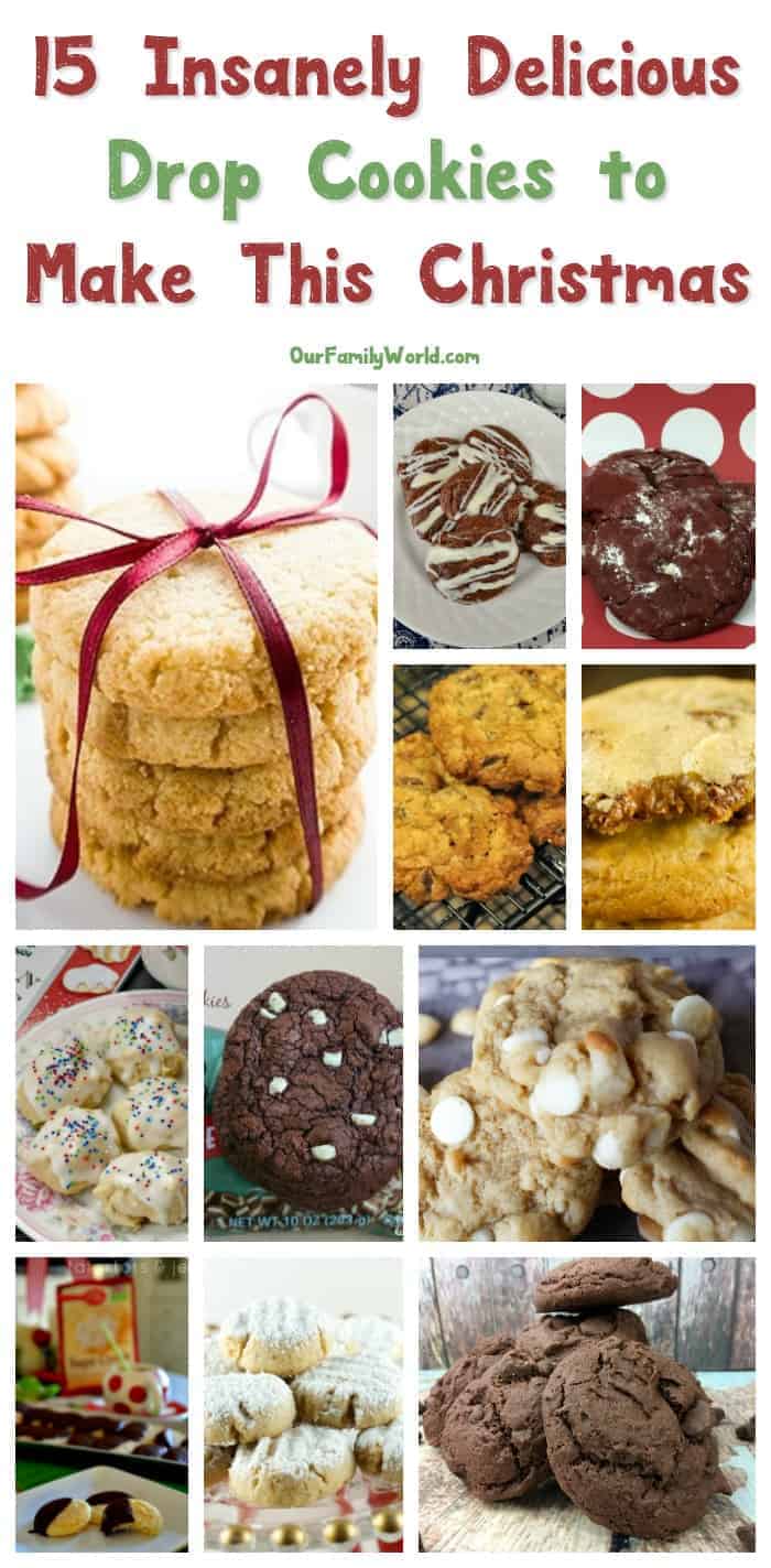 From chocolate chip to macadamia nut I have gathered up 16 amazing drop cookie recipes for you to try out this holiday season. Check them out now! 