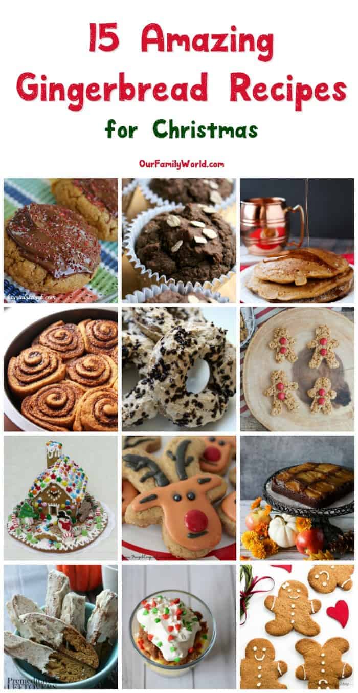 Looking for a few yummy gingerbread recipes to make for Christmas this year? Check out these 15 totally delectable delights! YUM!