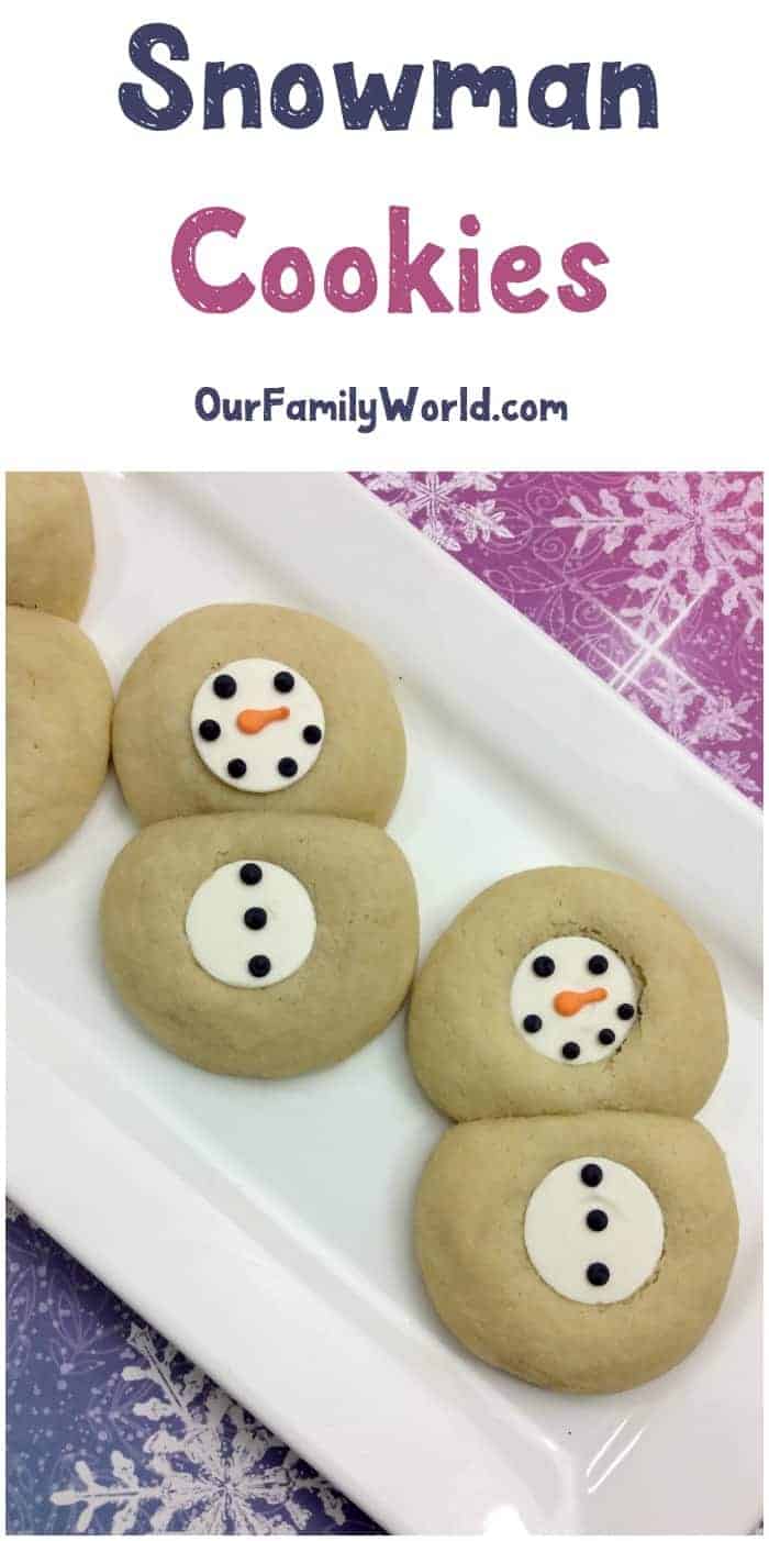 The weather outside may be frightful, but inside it’s so delightful when you bake up these delicious snowman cookies! Grab the recipe and make a batch with your kids on a snowy day. 
