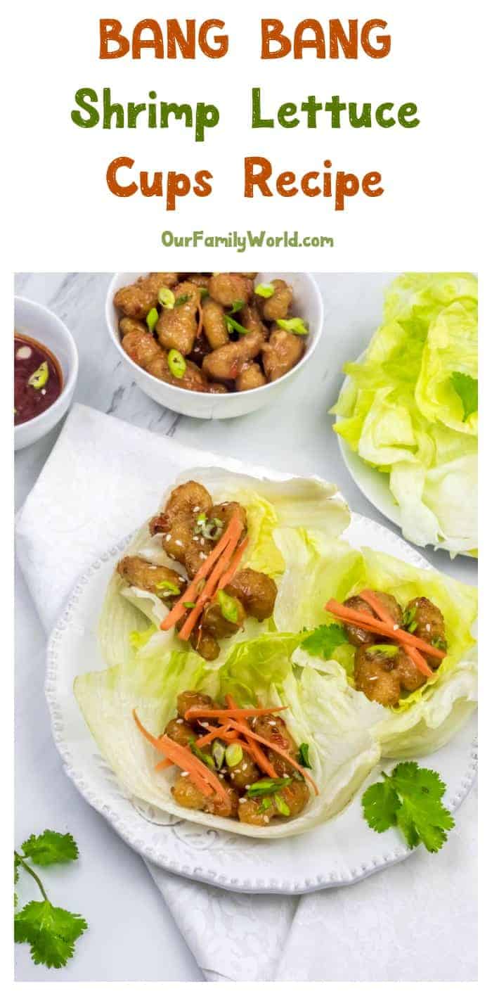 This easy & delicious Bang-Bang Shrimp lettuce cups party recipe is exactly what your New Year’s Eve bash needs! Check it out! 