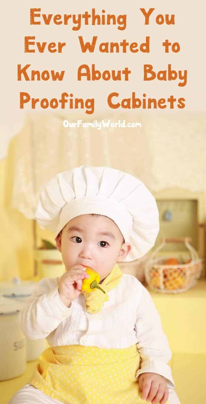 Spending your weekend baby proofing cabinets doesn't exactly sound exciting, I know, but it's something every parent has to deal with before their tot is on the move. Don't worry, though, we've made it easy for you with our handy guide! Check it out!