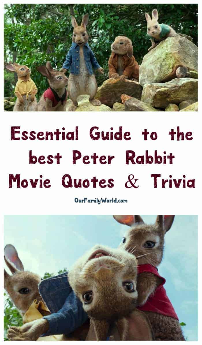 Looking for the best Peter Rabbit movie quotes and trivia? We've got you covered! We're sharing some of our favorite lines from the movie as well as some really fun facts you need to know before heading out to see this great family movie! 