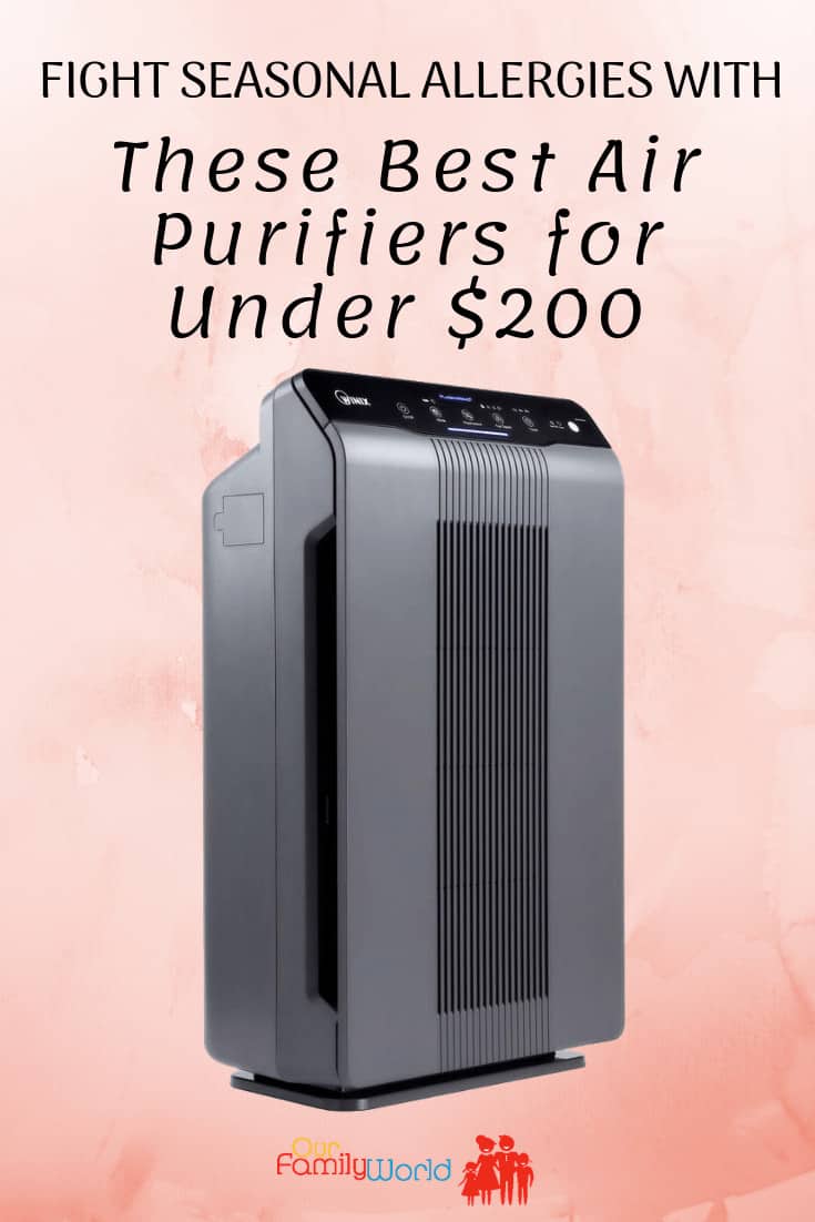 Air purifiers are great for ridding your home of musty odors and relieving allergies. Check out our picks for the best air purifiers for under $200. #airpurifiers #airpurifiersforallergies #bestairpurifiers #perfectairpurifiersforallergies #homeairpurifiers #besthomeairpurifiers #perfecthomeairpurifiers