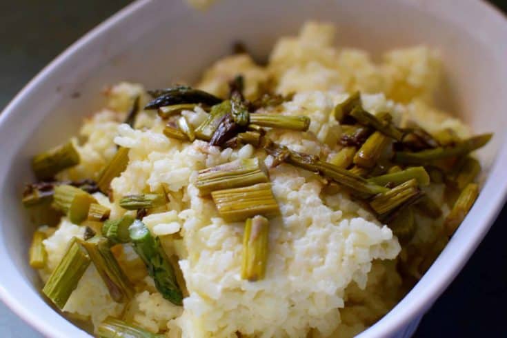 Risotto with Roasted Balsamic Asparagus