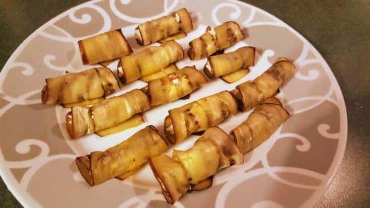 Eggplant and Goat Cheese Roll Ups