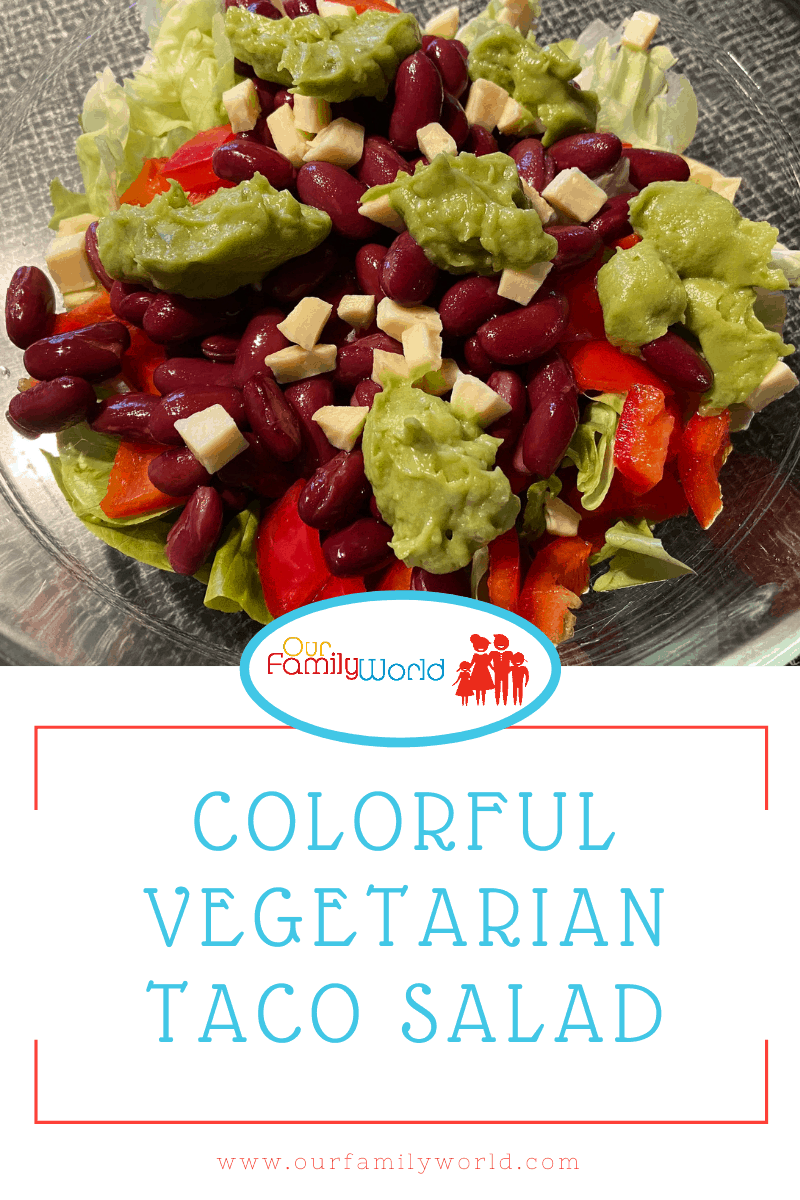 Colorful Vegetarian Taco Salad